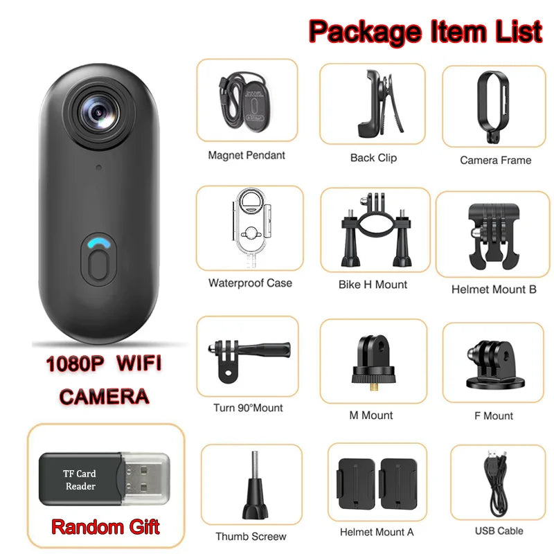 4K Bodycam Action Bike Camera Integrated Helmet Handlebar Motorcycle Road Sport Cam Battery Body Mini Full Hd Sports Action Wifi